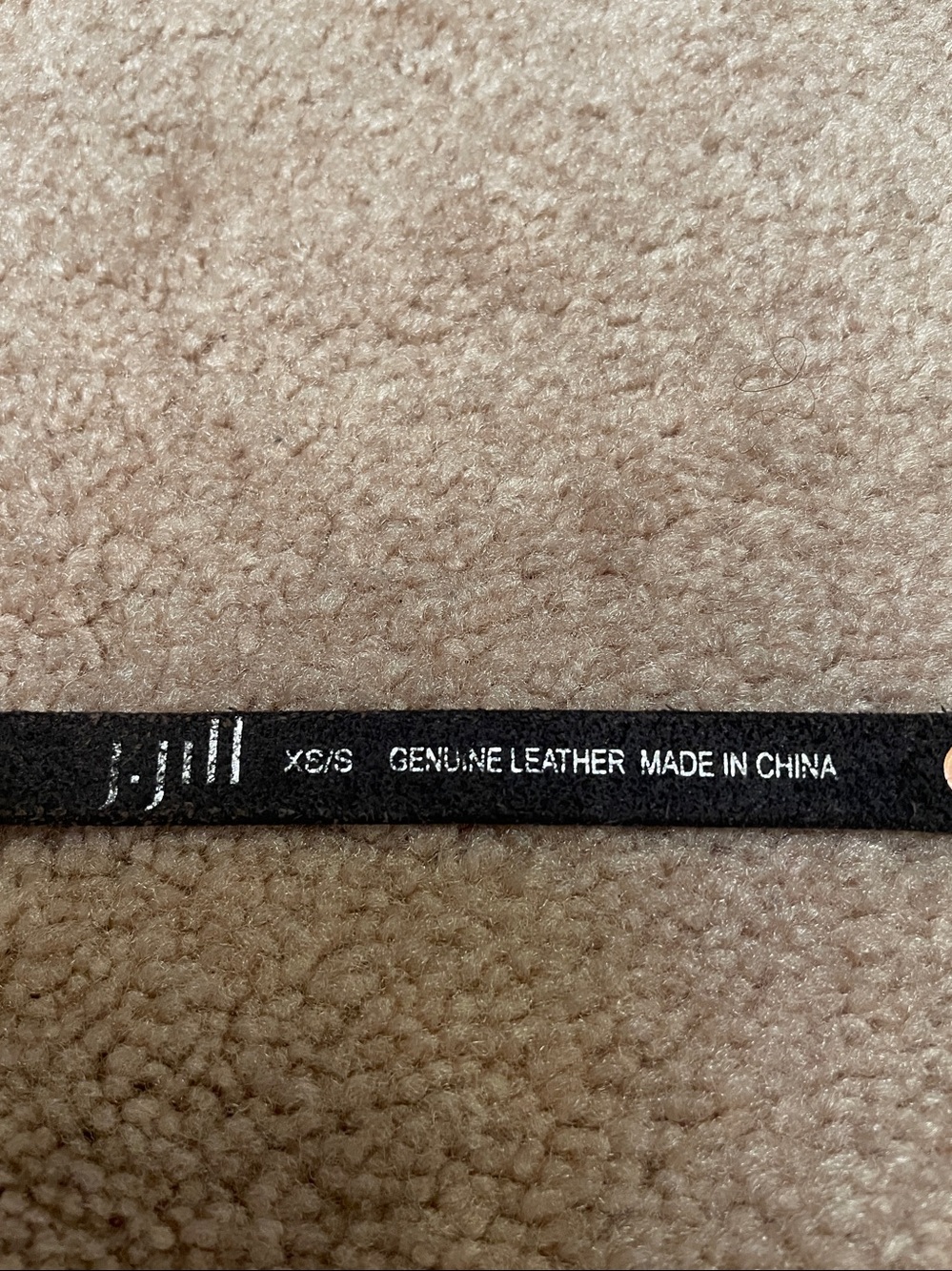 J.Crew M embroidered brown belt and J. Jill black XS/S belt with metallic studs - Picture 10 of 11